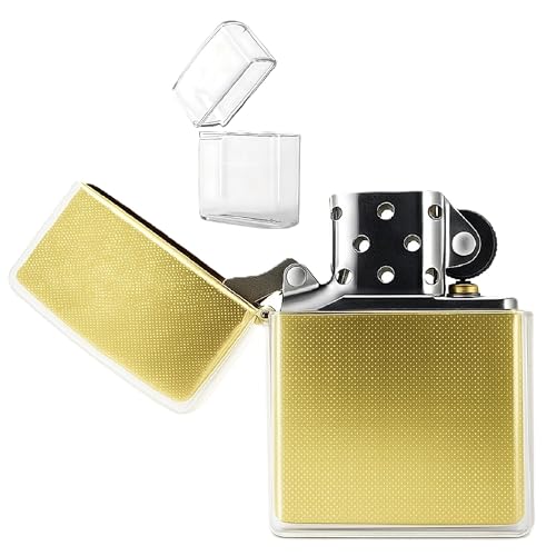 in Select Lighter Case Compatible Zippo Standard Size - Anti-Slip Transparent Cover with Micro Dots, Shockproof Scratchproof Protective (Lighter not Included)