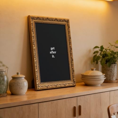Poster cadre doré Get After It avec citations de motivation - 6