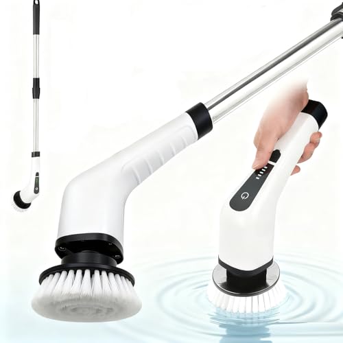 Spazzola per la pulizia elettrica, 9 in 1, spazzola elettrica per la pulizia, spazzola elettrica per la pulizia del bagno, cucina, auto, piastrelle, pavimenti, Ipx7, senza fili