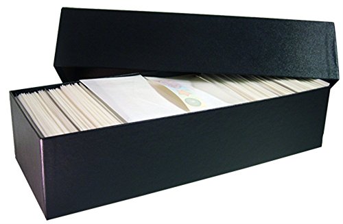 Glassine Envelope Storage Box for #4 & #4.5 Envelopes - Holds Over 1,000 Glassine Envelopes