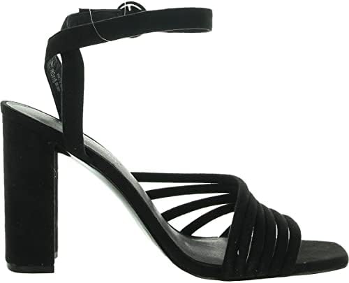 Chinese Laundry Women's Jonah Heeled Sandal, Black Suede, 8.5 M US | Image 1