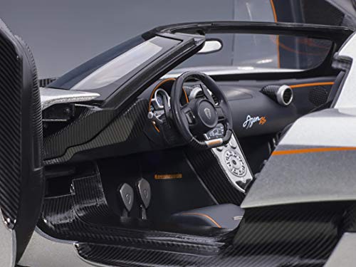 Auto Art Models Koenigsegg Agera RS 1/18 Plata Lunar miniatura 5