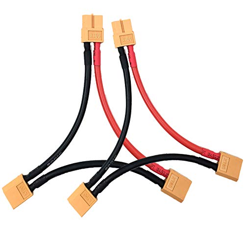 Conector XT60 Adaptador de 1 Hembra a 2 Macho, pack x2 miniatura 1