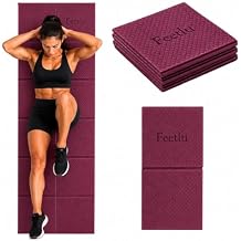 Foldable Yoga Mat, 6mm Thick, Lightweight, Anti-Slip, and Easy to Store Perfect for Travel, Yoga, Pilates, Home Workouts, and Floor Exercises