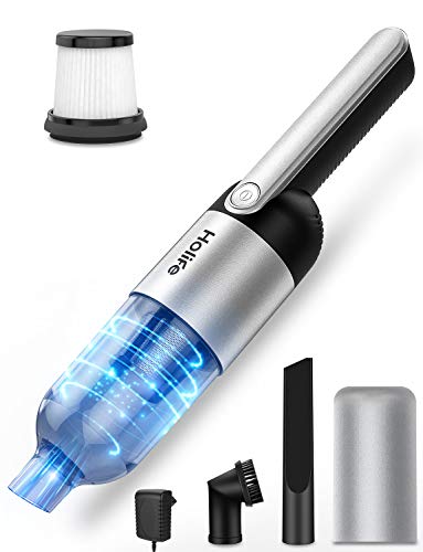 Holife 8000pa Portable Handheld Vacuum Cleaner, 14.8V Powerful Mini Held Hand Vacuum with Dual Stainless Steel Filtration, 30min Run and...