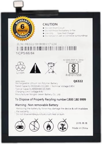 Image of THE BATTERY STORE Orignal Q6322 Battery for LG W30-4050mah Battery with with 6 Months Warranty (for LG W30)