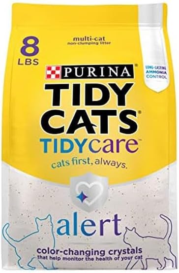 Golden Cat 100796 8 lbs Purina Tidy Cats Tidy Care Alert Crystal Cat Litter - 4 Count