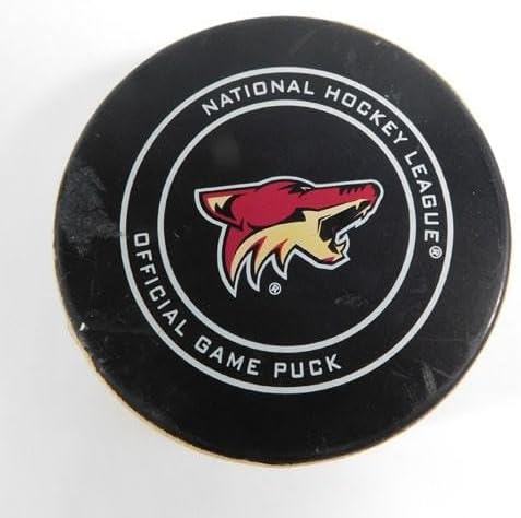2019 Arizona Coyotes vs. Anaheim Ducks Game Used Puck 3-5-19 - NHL Unsigned Game Used Pucks