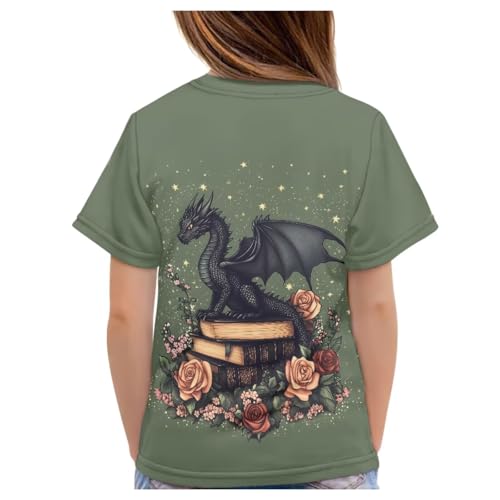 Image of WELLFLYHOM Kids Tshirts Girls Boys Short Sleeve Crewneck Tees Shirts Casual Sport Pullover Tops Size 3-16 Years