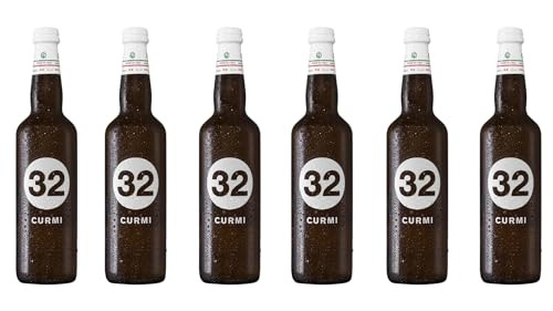32 Via dei Birrai – Curmi - Birra bianca speziata con coriandolo e scorza d'arancio - Vegana, Non Filtrata, Non Pastorizzata – 6 bottiglie da 75cl – 5,8% vol.