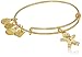 Alex and Ani "Charity By Design" Gingerbread Man II Expandable Wire Bangle Charm Bracelet