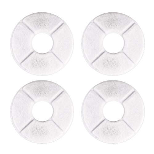 POPETPOP 4pcs Pet Water Fountain Filter Replacement Filters Water Dispenser Filters Dogs Cats