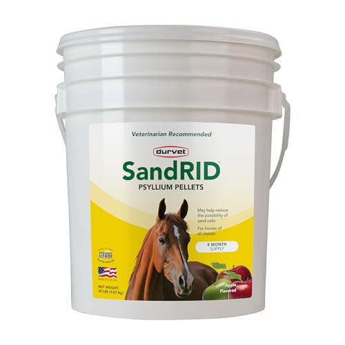 Durvet/Equine 699629 Sandrid Psyllium Pellets for Equine, 20 lb