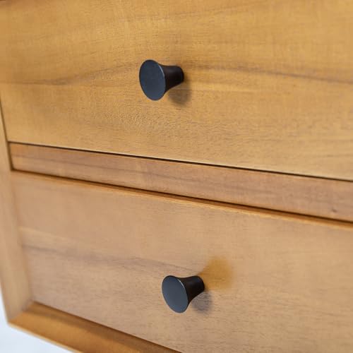 Christopher Knight Home Mid-Century Nightstand, Pine Wood and MDF Nightstand Side Table, Accent Bedside End Table with Pine Wood Legs for Bedroom, Dorm and Small Spaces, Natural Brown by Christopher Knight Home - Image 6