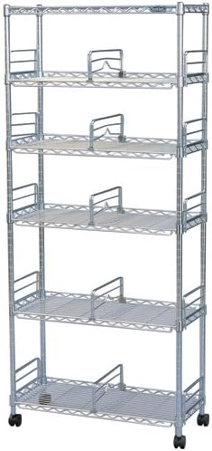 Amazon アイリスオーヤマ ラック メタルラック 本棚 6棚 ブックシェルフ キャスター付き 防サビ加工 ポール径19mm 幅66 奥行27 5 高さ149cm 耐荷重150kg スチールラック サビに強い Mm B625 スチールラック本体 オンライン通販