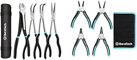 Keadic 5 Pcs 11" Long Needle Nose Pliers Set With Storage Bag Including Straight, 25 Degrees, 45 Degrees, 90 Degree Angle And Long Reach Circle Pliers For Auto Repair, Jewelry Making, Needle-Nose - View #6