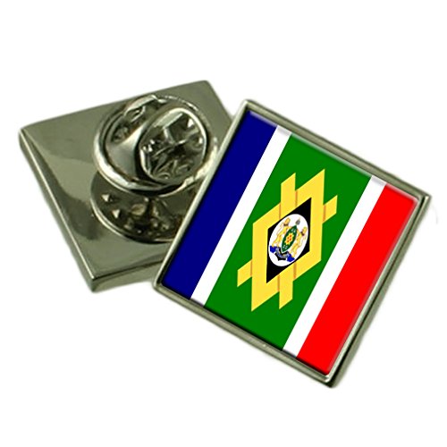 Johannesburg City South Africa Flag Lapel Pin Engraved Box