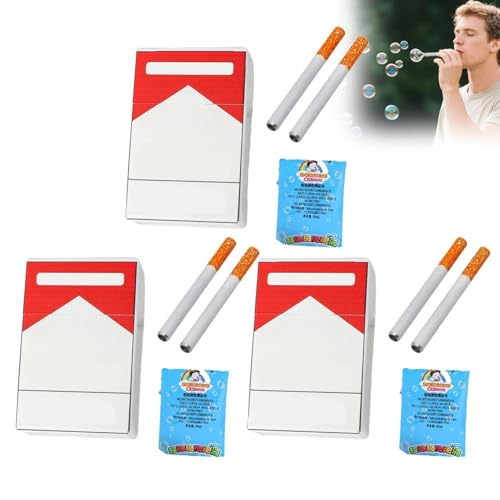 6 Pcs Cigarettes à Bulles factices, Machine A Bulle Cigarette, Cigarettes à Bulles factices AVCE, Mini-Jouet à Bulles, IdéE Cadeau pour Mariages,...