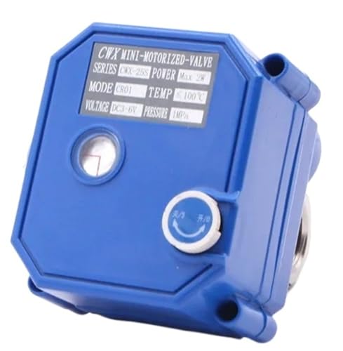 Vanne motorisée DN20 24V en inox avec commande manuelle pour réguler l'eau