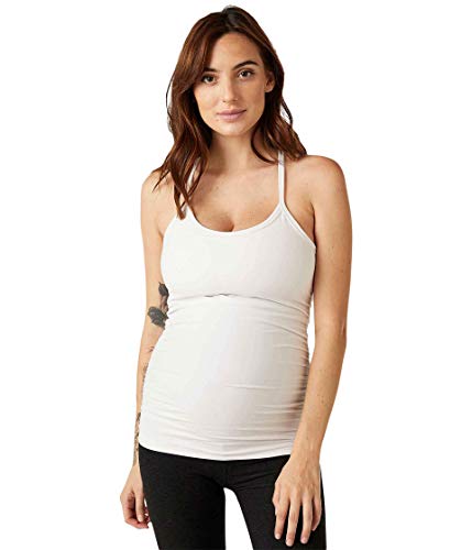Beyond Yoga Women's Maternity Spacedye Slim Racerback Tank White Light Sm One Size #TOP10