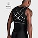 Leo Mens Abs Slimming Body Shaper with Back Support,Black,XX-Large