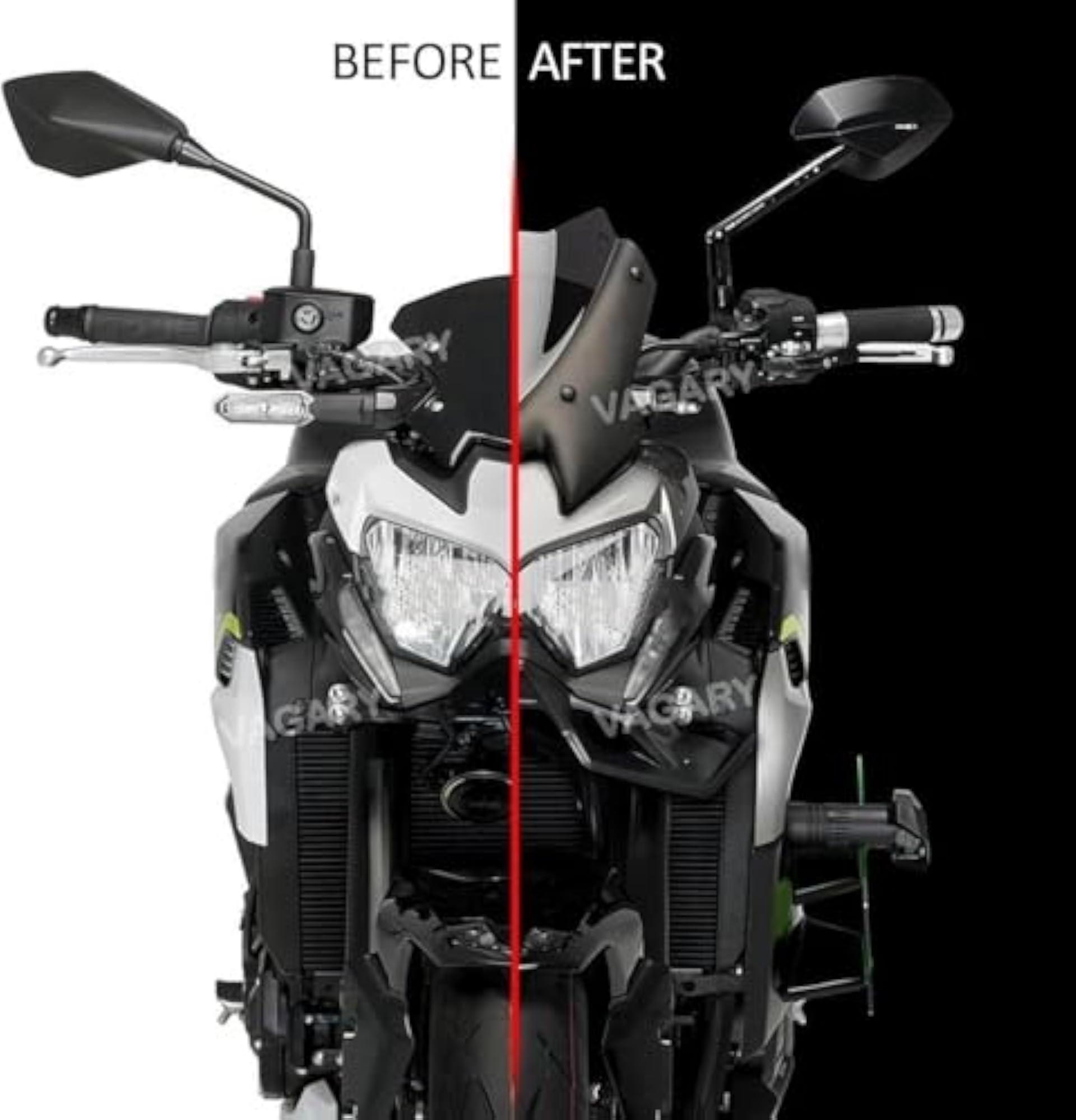 Abs Motorcycle Front Spoiler Winglet for Kawasaki Z900