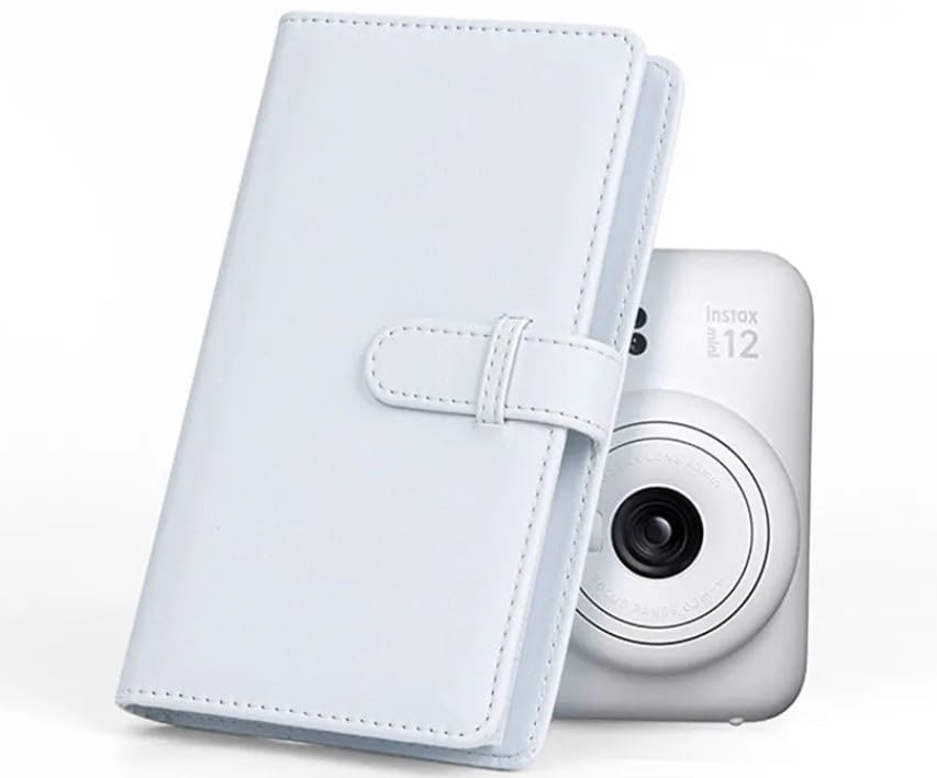 Image of 108 Pockets Instax Mini Film Photo Album Book for 3x2 inch Fujiflim Instax Mini LiPlay 11 9 8 7s 70 90 Link /Pringo 231 / Instax SP-1 / Polaroid PIC-300P / Z2300 Films (Clay White)