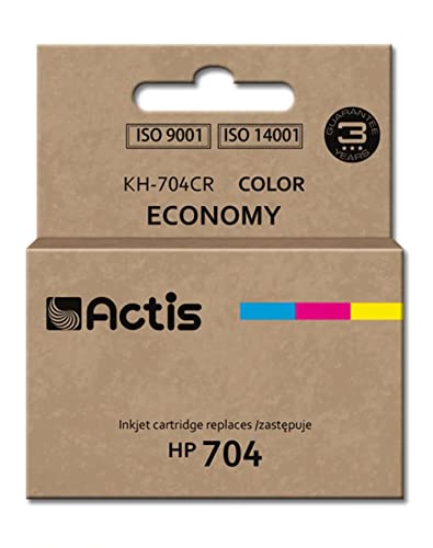 Actis KH-704CR - colour (cyan magenta yellow) - remanufactured - ink cartridge (alternative for: HP 704 HP CN693AE)