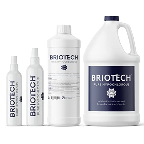 Briotech Pure Hypochlorous, Original Premium Hocl Solution, Multi-Purpose Cleanser, Family Approved And Pet Friendly #TOP1