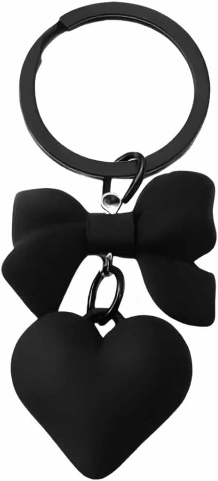 Lemua Heart Keychain Bow Key Chain Cute Bag Charm for Women Girls