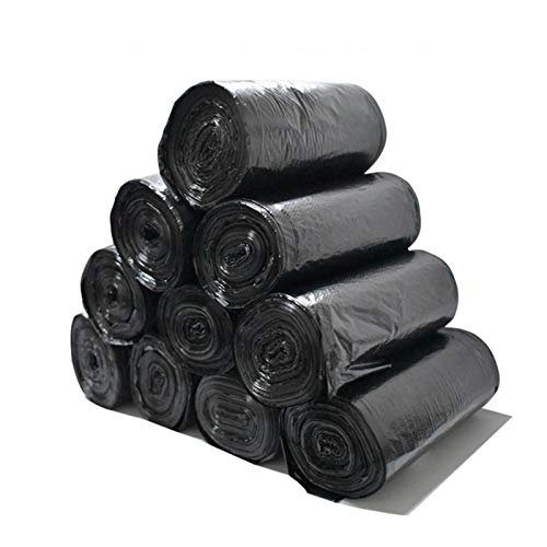 LKJHG Sacs à ordures Noirs, Sacs à ordures/Sacs à ordures ménagères de Haute qualité, Sacs à ordures de 12 litres pour Le Salon, la Salle de Bain et la Cuisine