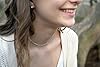 Sterling Silver Paperclip Chain Choker Necklace, Adjustable 14–17 Inch, Dainty Minimalist Layering Necklace, 925 Sterling Silver Jewellery Gift #1