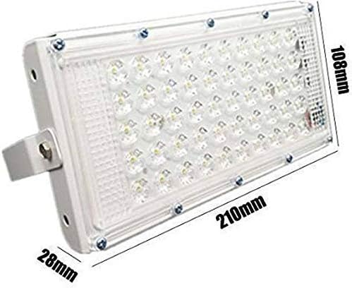 Himack® New High Power led 50watt LED watt Ultra Thin Slim IP66 IP6667/50 LED Flood Outdoor Light Cool White Waterproof
