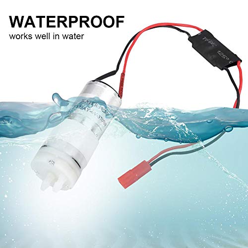 V BESTLIFE RC Water Pump, 5V 370 Water Cooling Pump JR Plug Step-Down Waterproof Low Noise Module Accessory Part for RC Boats Motor & ESC