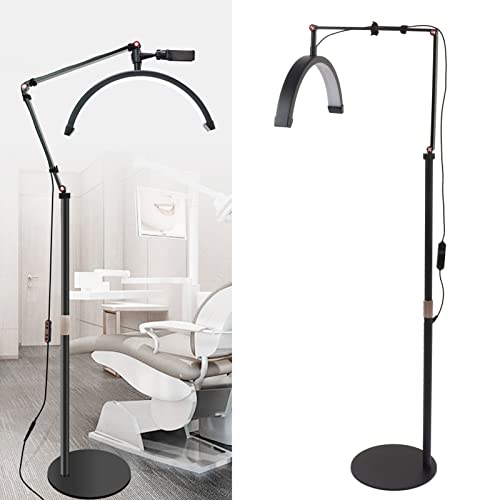 Lâmpada Meia Lua, Dissipação Rápida de Calor, Braço Dobrável, Liga de Alumínio, 100-240V, 3 Cores, T