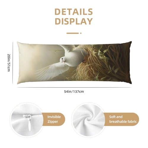 Housse de coussin de corps esthétique imprimée collines - 4