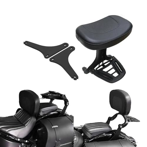 Appui-dos passager noir pour moto Harley Softail FLSTC Heritage de 2000 à 2017