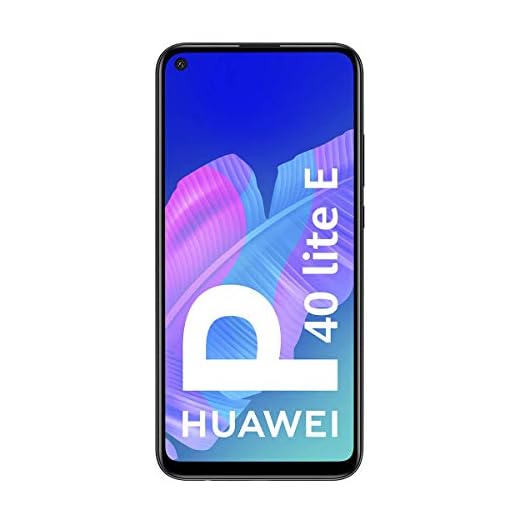 HUAWEI P40 Lite E - Smartphone con pantalla FullView de 6,39" (Kirin 710, 4 GB + 64GB, Triple Cámara IA de 48MP, Batería de 4000 mAh), Color Negro