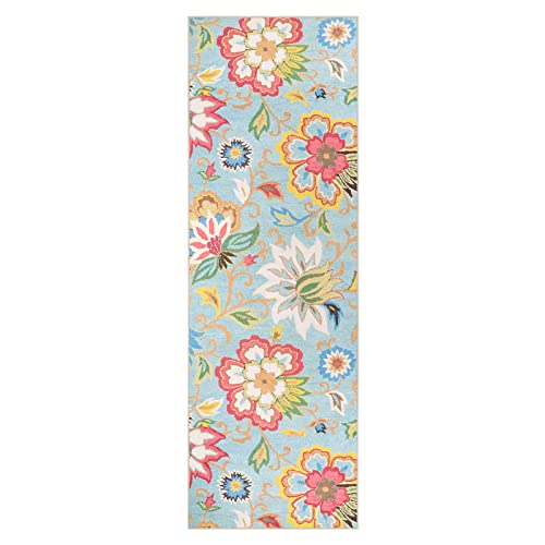 Beeiva Floral Washable Kitchen Runner Rugs, 2X6 Colorful Modern Plant Bathroom Hallway Runner Rugs With Rubber Backing, Carpet Runner Rug For Hallways Bedroom Entryway Laundry Room #TOP1