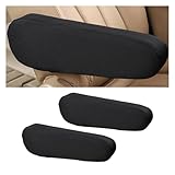 JOYCOURT 2PCS Car Front Seat Armrest Covers, Cloth Fabric Armrest Universal Fit Automotive Direct Replacement Center Console Cover Skin, Universal Accessories for Car, SUVs, Trucks and Vans