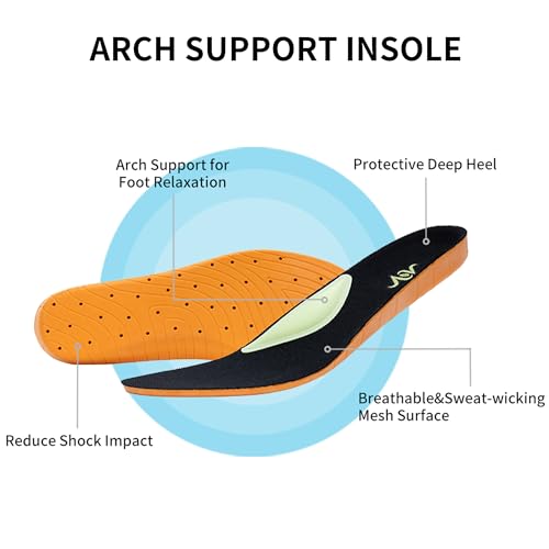 Ephiza Women'S Walking Shoes With Arch Support Orthotic Sneakers For Plantar Fasciitis Heel And Foot Pain Relief Tennis Allblack Size 8.5 thumb #2