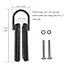 Kqcibz 1.5 Inch Clamp,2 Sets Rope Climb Clasp Workout Rig Attachment Hook for Rope Climbing Gym Strength Training, Black