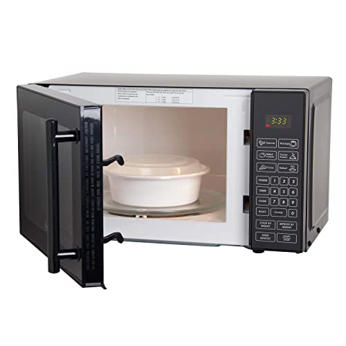 Avanti Mt81K1Bh Microwave Oven 700-Watts Compact With 6 Pre Cooking Settings, Speed Defrost, Electronic Control Panel And Glass Turntable, Black #TOP5