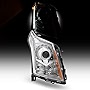 AKKON - For 2010-15 Cadillac SRX HID Daytime Running Lamp Strip Passenger Side Projector Headlights Chrome Housing Clear Lens