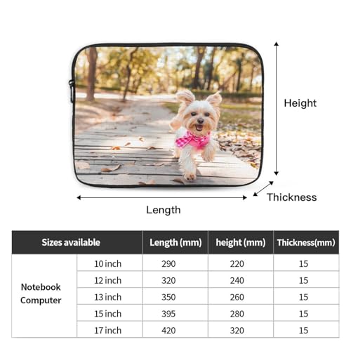 Dog Running Toward You Laptop Sleeve Case 17 Inch Suitable For Notebook Computer Tablet Traveling Carrying Simple Case4