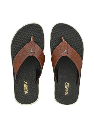 Image of ALBERTO TORRESI Leather Slippers for Men - Comfortable, Stylish Indoor & Outdoor Footwear