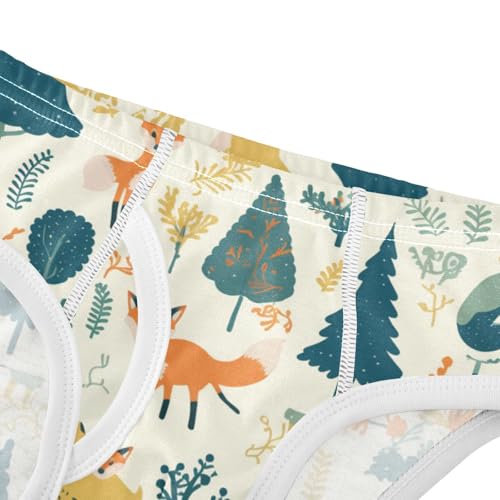 KLL Safari Animals Fox Toddler Boy Pure Cotton Briefs Underwear Cute Children Panties4