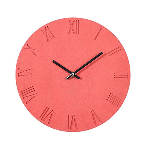 Uhr Klassische traditionelle Wand Home Fashion Wand Kreative Persönlichkeit Silent Europäisches Wohnzimmer Holz Wandkarten Rote Moderne Kunst Stil