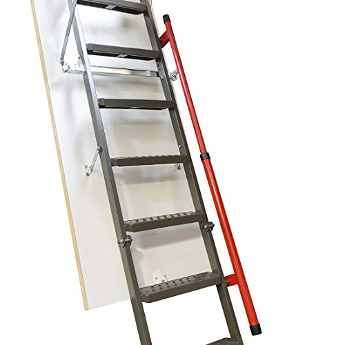 FAKRO - LMP Insulated Steel Attic Ladder 30" x 56.5" Rough Opening with up to 12' Ceiling Height