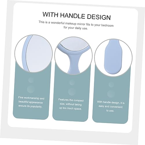 Ipetboom 2pcs espejo maquillaje portátil con luz miniatura 3